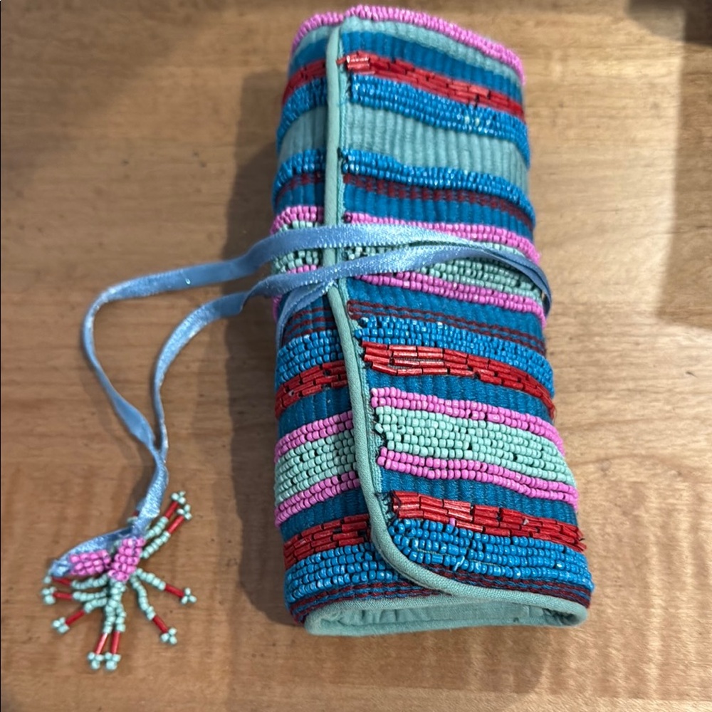Anthropologie Colorful Beaded Women's Jewelry Organizer
